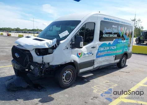 2021 Ford Transit-350 Passenger Van Xl из США, поврежденный, VIN 1FBAX2C80MKA71307